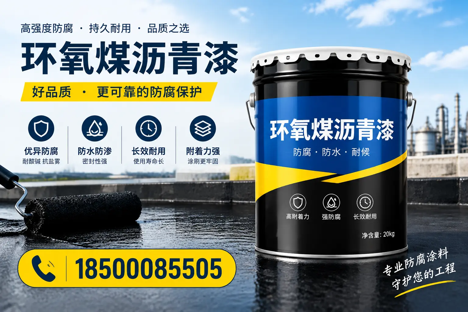 选择环氧煤沥青漆的五大理由,陵水客户必知